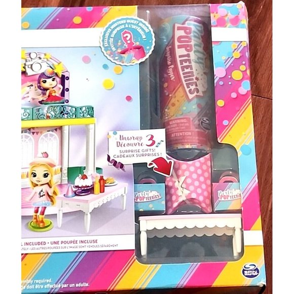 POP Teenies Poptastic Party Playset Party w/Spinning Dance Floor NEW DAMAGED BOX - Picture 8 of 10